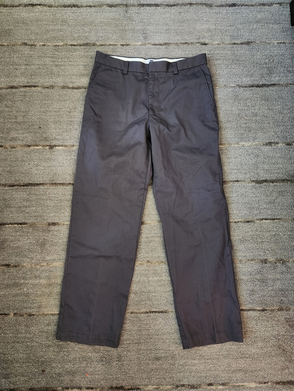GAP Men's Straight Chinos - Charcoal Gray